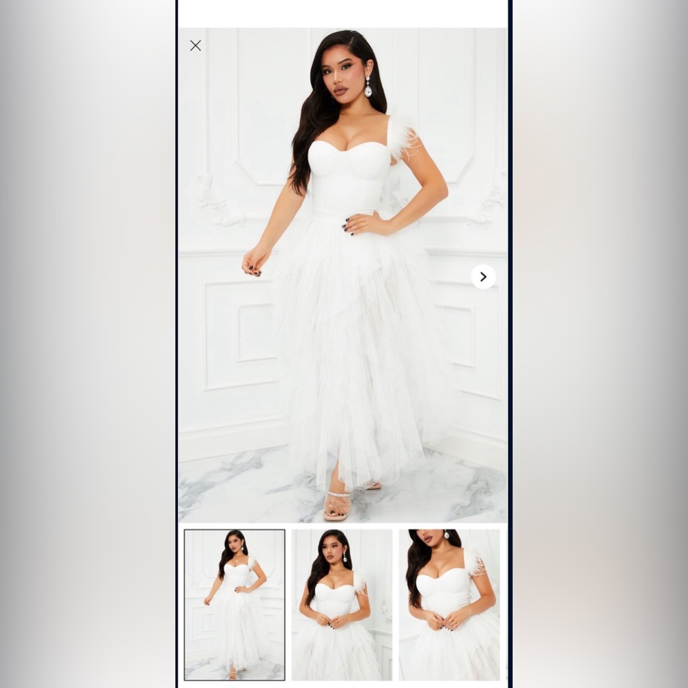 White Engagement Dress